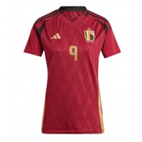 Camiseta Bélgica Leandro Trossard #9 Primera Equipación para mujer Eurocopa 2024 manga corta